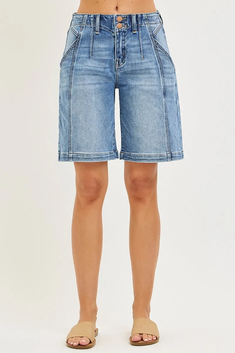 RISEN 2-Button Slouchy Jorts with Pockets sold by G-Style USA product image thumbnail 4