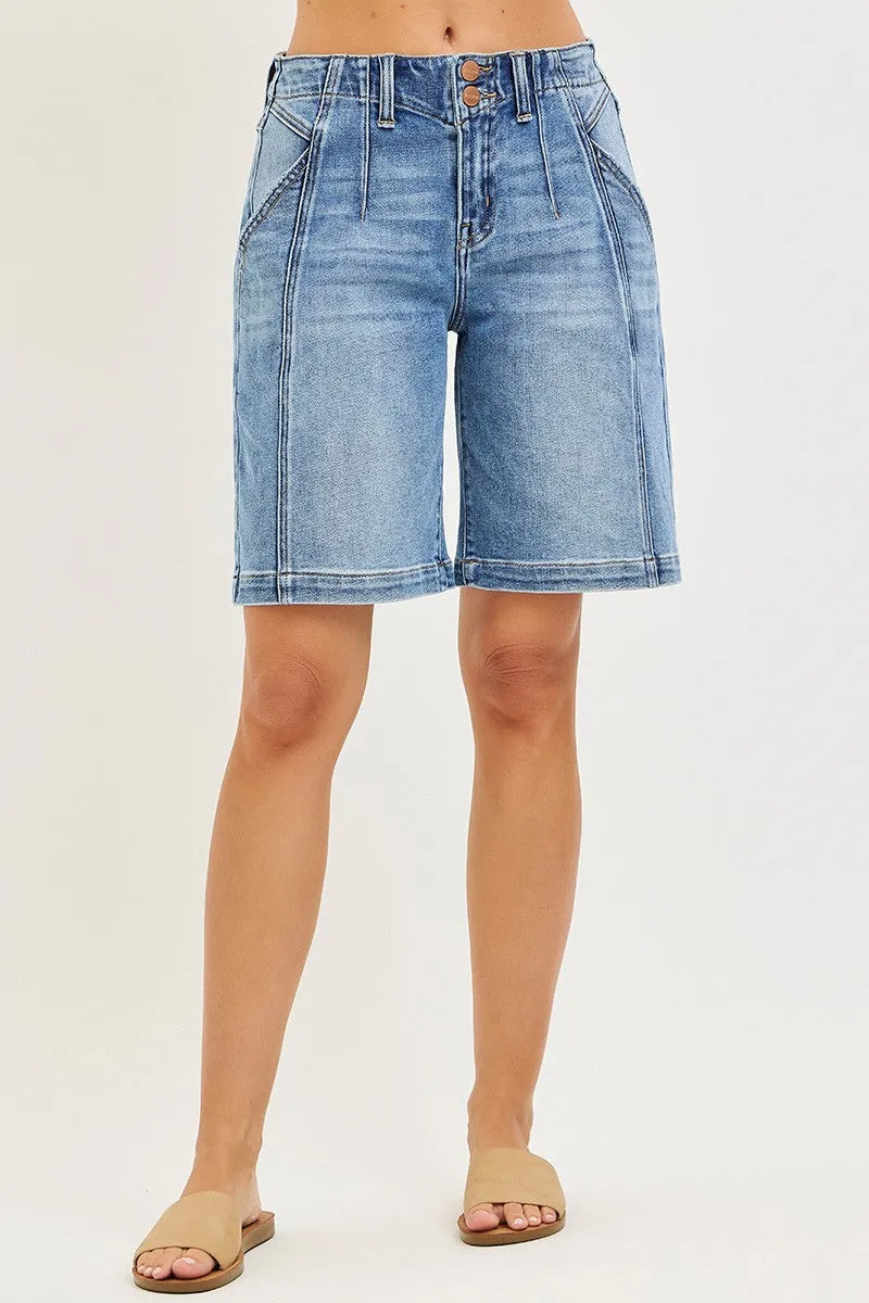 RISEN 2-Button Slouchy Jorts with Pockets sold by G-Style USA product image thumbnail 5
