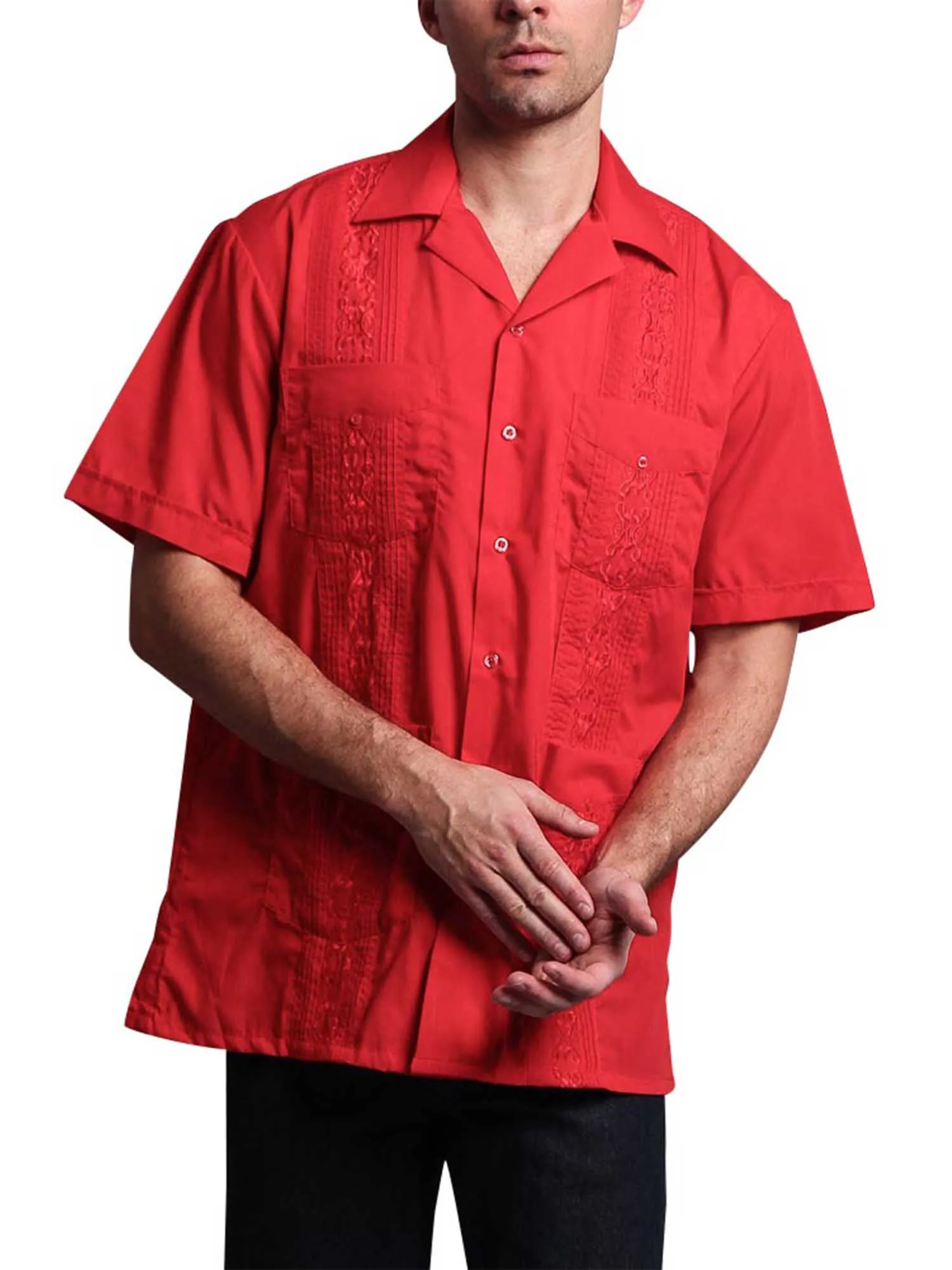 Guayabera Embroidered Pleated Cuban Shirt sold by G-Style USA product image thumbnail 5