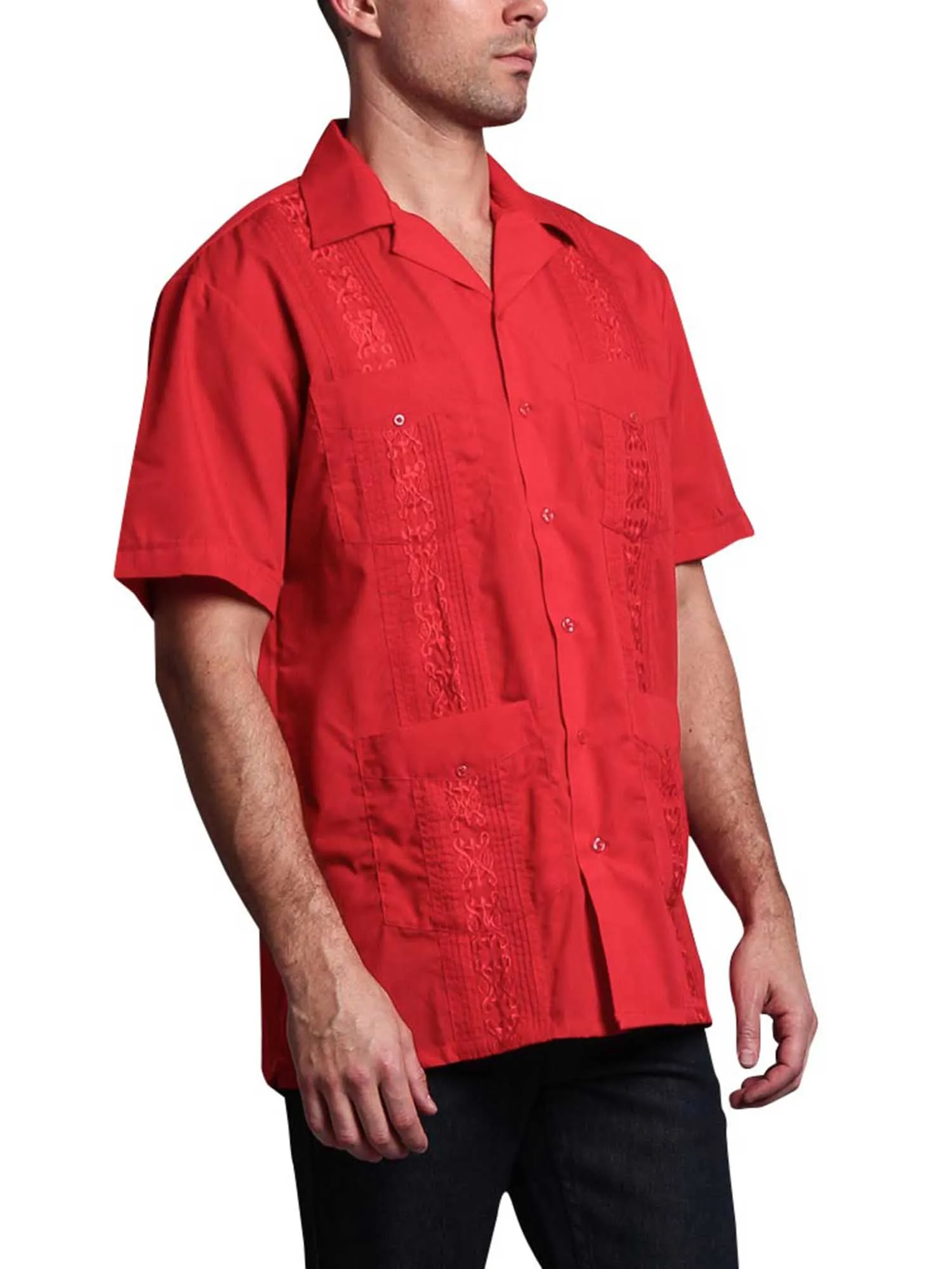 Guayabera Embroidered Pleated Cuban Shirt sold by G-Style USA product image thumbnail 3