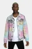 Multi Color Airbrushed Denim Jacket sold by G-Style USA