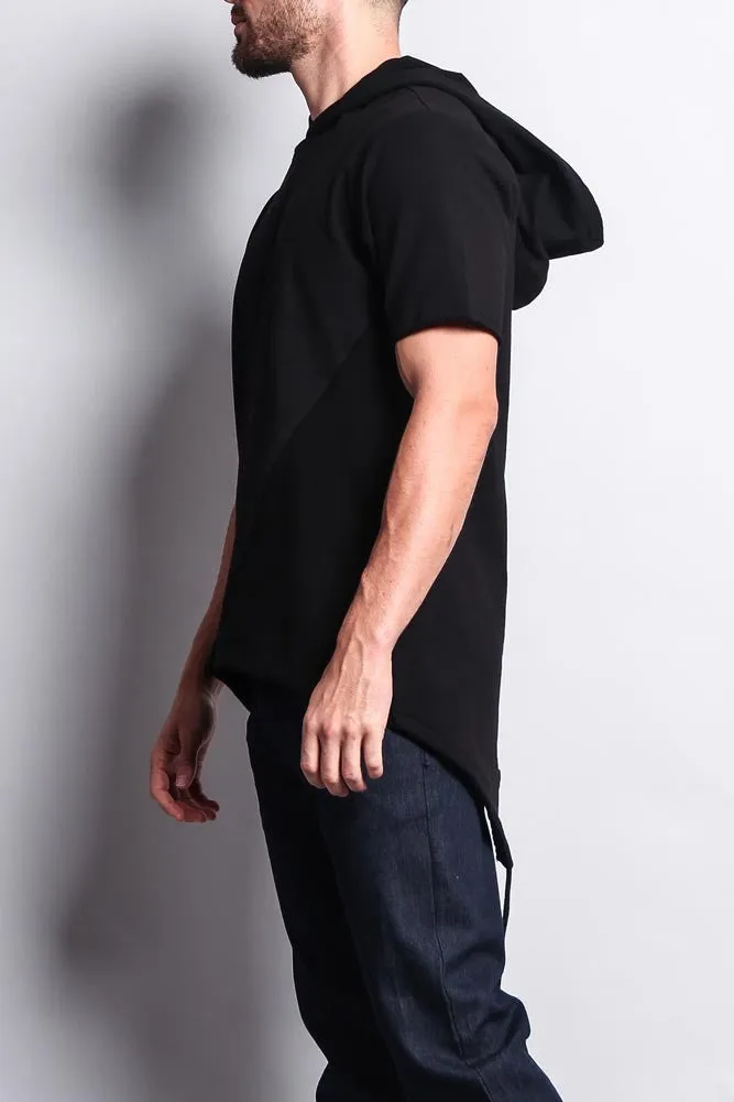 Long Length Short Sleeve Fishtail Pullover Hoodie sold by G-Style USA product image thumbnail 2