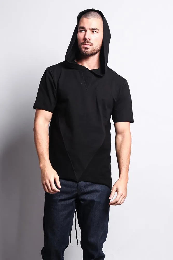 Long Length Short Sleeve Fishtail Pullover Hoodie sold by G-Style USA product image thumbnail 5