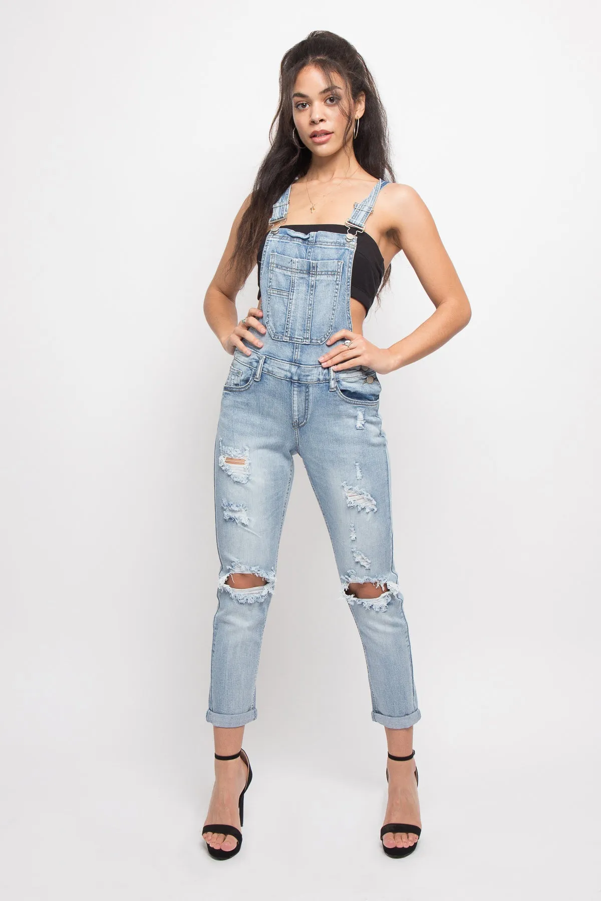 Destroyed Denim Overalls sold by G-Style USA