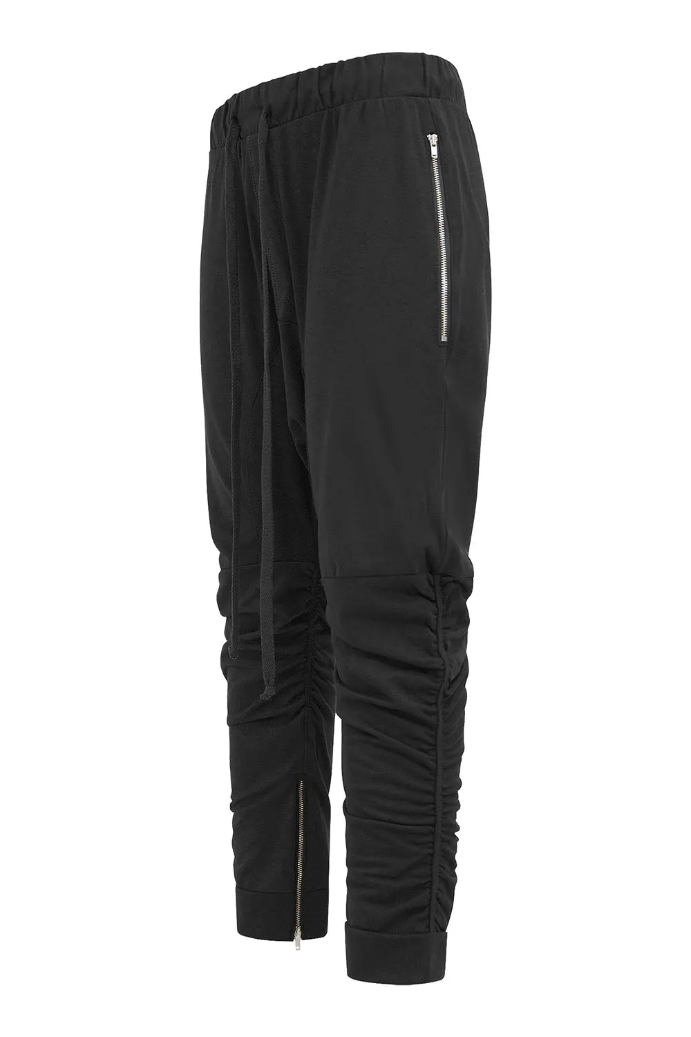 Men's Essential Solid Scrunched Drop Crotch Sweat Joggers sold by G-Style USA product image thumbnail 2