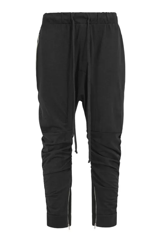 Men's Essential Solid Scrunched Drop Crotch Sweat Joggers sold by G-Style USA