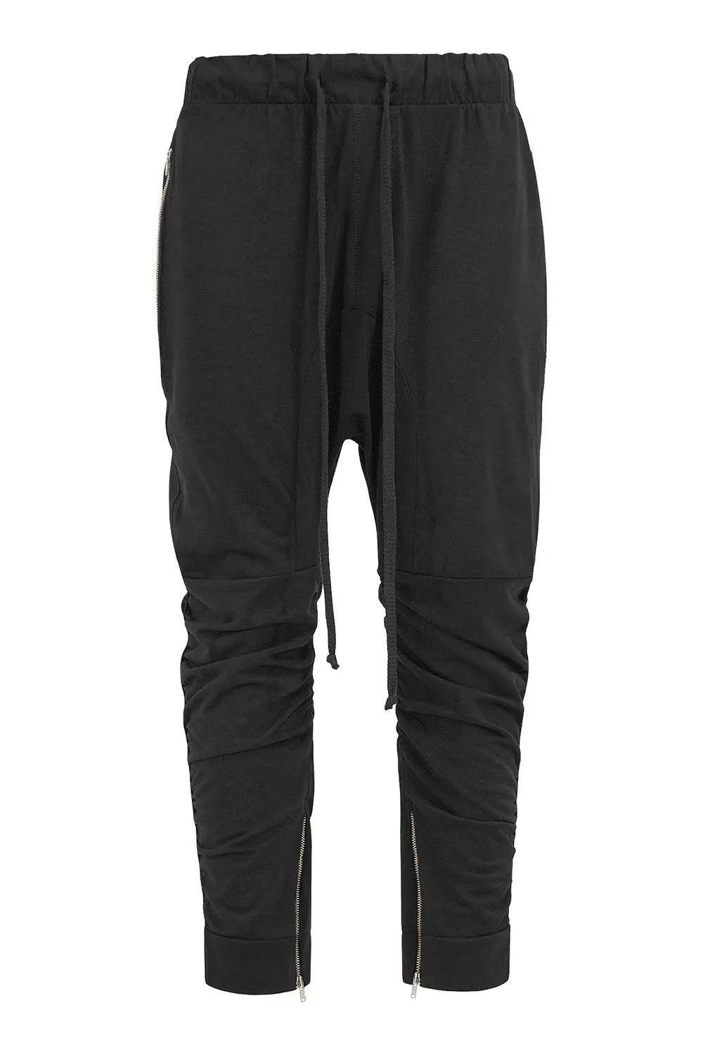 Men's Essential Solid Scrunched Drop Crotch Sweat Joggers sold by G-Style USA