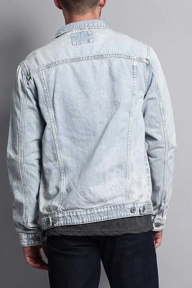 Premium Distressed Denim Jacket sold by G-Style USA product image thumbnail 3