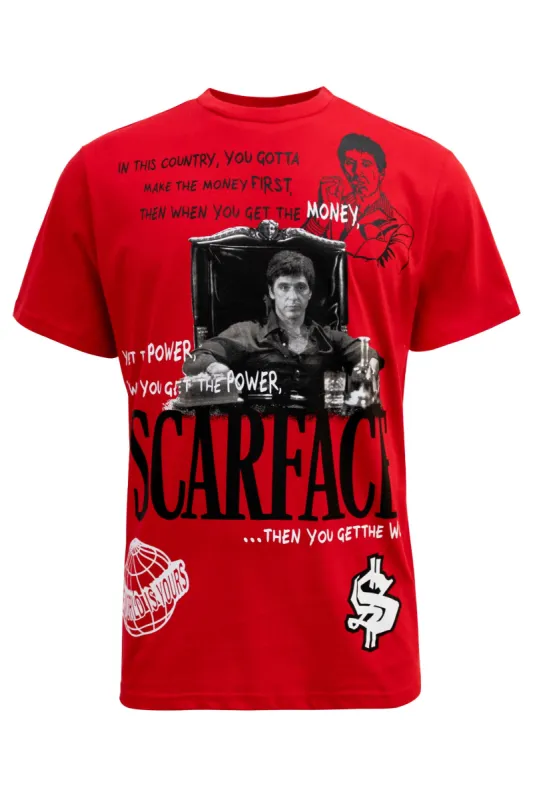Men's Scarface Collage Graphic T-Shirt made by Reason