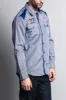 Long Sleeve Checkered Embroidered 22 Button Up Shirt sold by G-Style USA