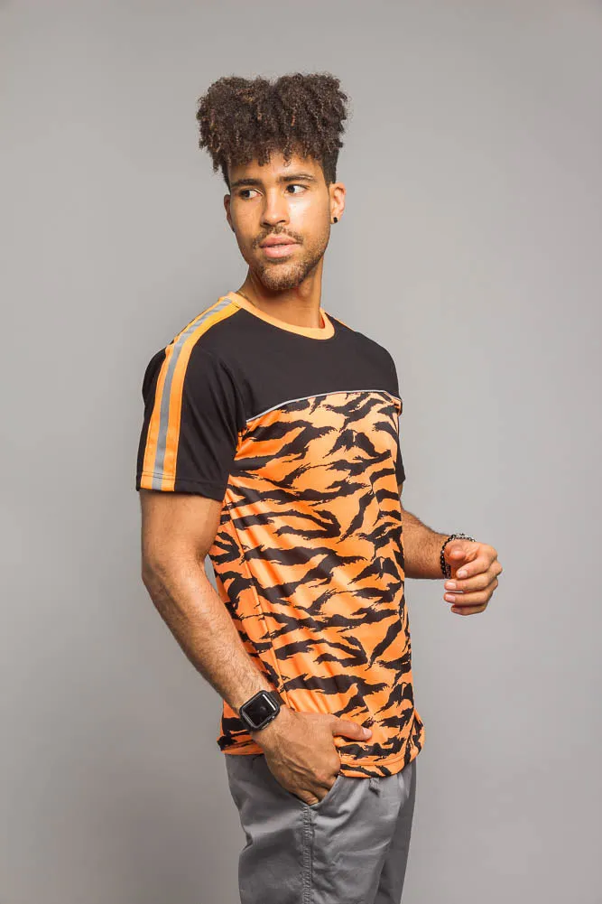 Reflective Tiger Striped T-Shirt sold by G-Style USA product image thumbnail 3