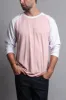 Men's Baseball T-Shirt (Dirty Pink/White) sold by G-Style USA