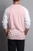 Men's Baseball T-Shirt (Dirty Pink/White) sold by G-Style USA