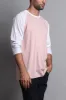 Men's Baseball T-Shirt (Dirty Pink/White) sold by G-Style USA
