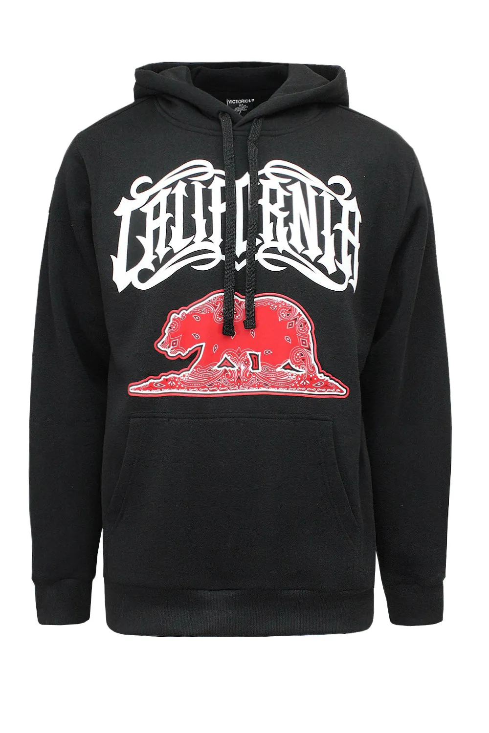 Men's California Bear Fleece Pullover Hoodie sold by G-Style USA