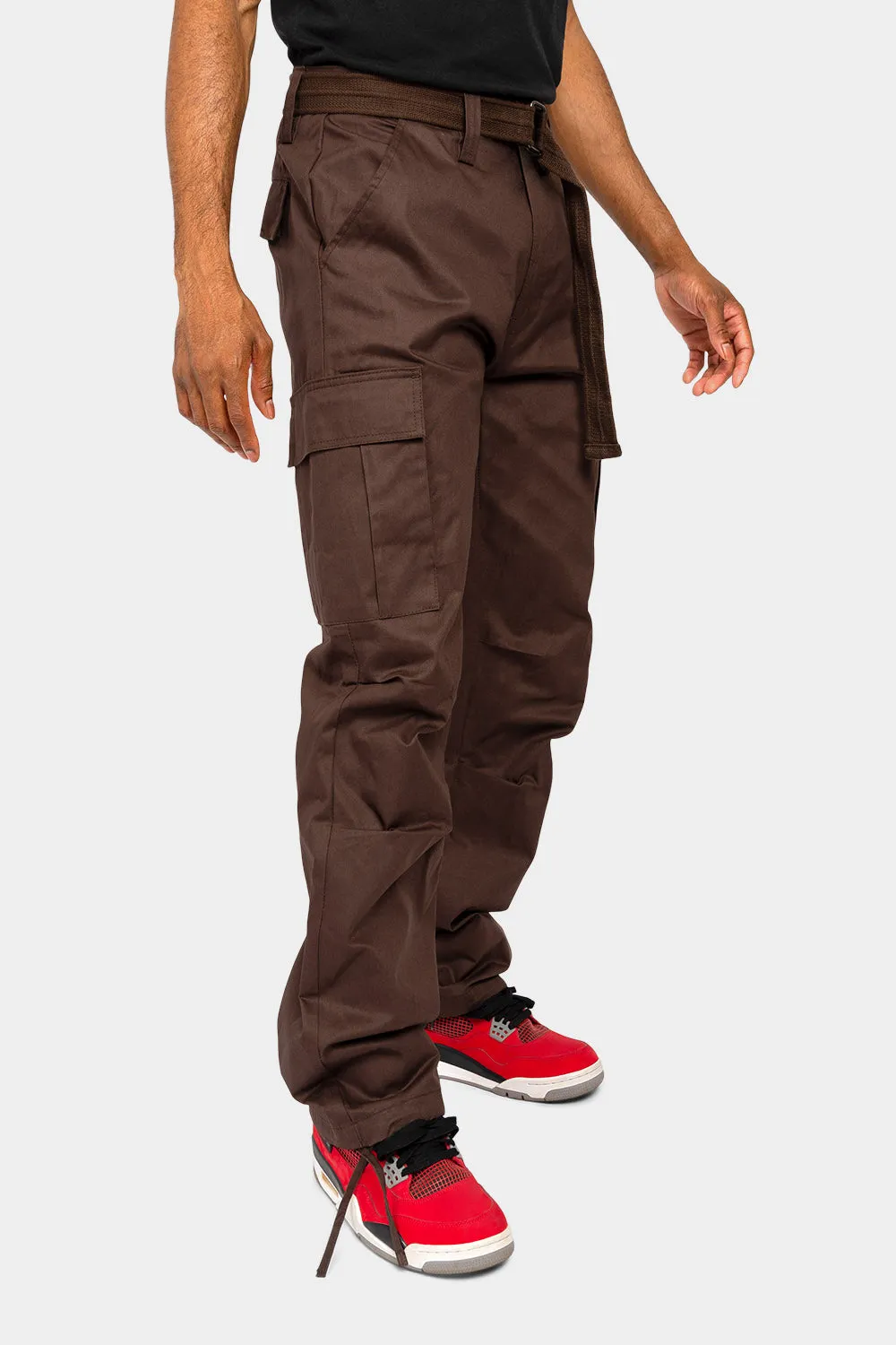 Essential Canvas Cargo Pants with Belt sold by G-Style USA product image thumbnail 5