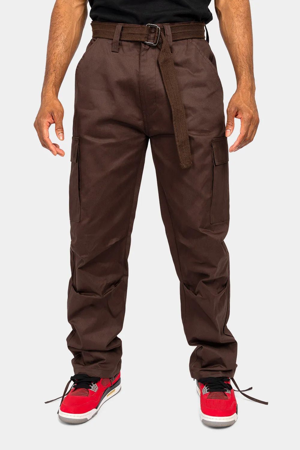 Essential Canvas Cargo Pants with Belt sold by G-Style USA product image thumbnail 2