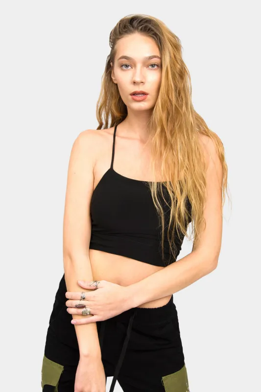 Lace Up Crop Tank Top made by Better Be