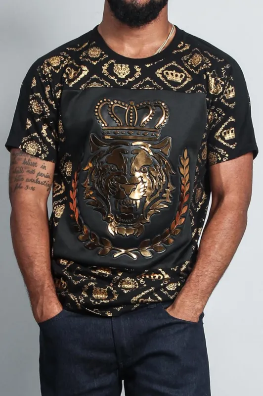Crown Print Tiger T-Shirt sold by G-Style USA