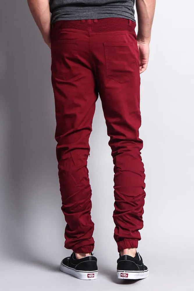 Scrunch Stacked Biker Twill Jogger Pants sold by G-Style USA product image thumbnail 5