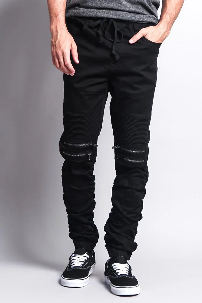 Scrunch Stacked Biker Twill Jogger Pants sold by G-Style USA product image thumbnail 2