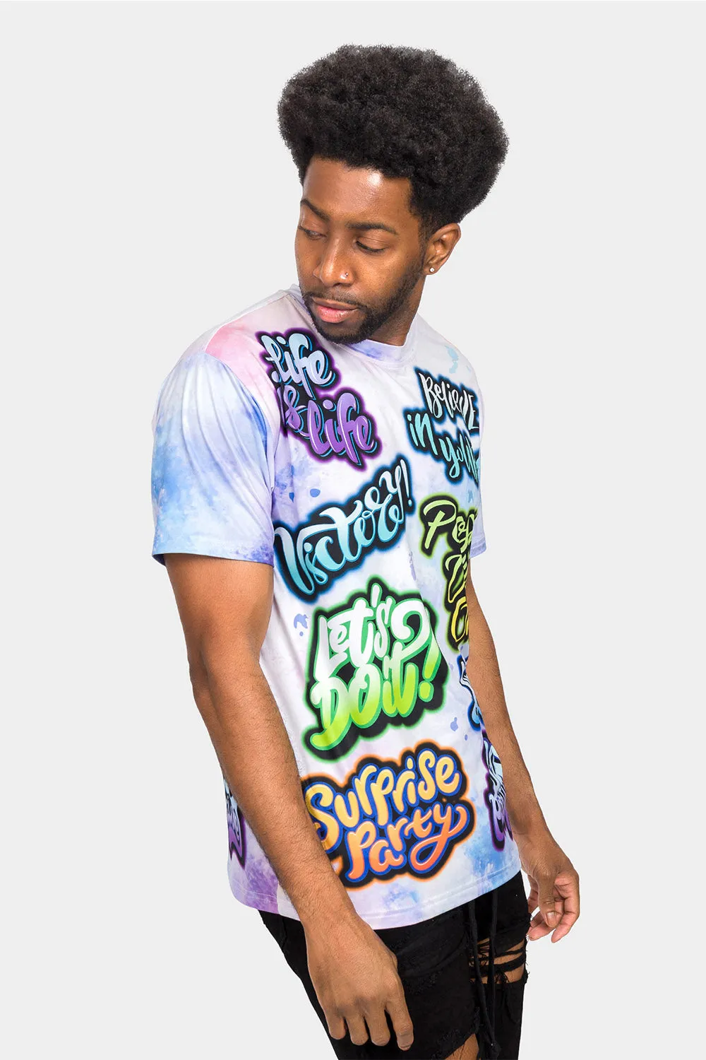 Airbrushed Graffiti T-Shirt sold by G-Style USA product image thumbnail 4