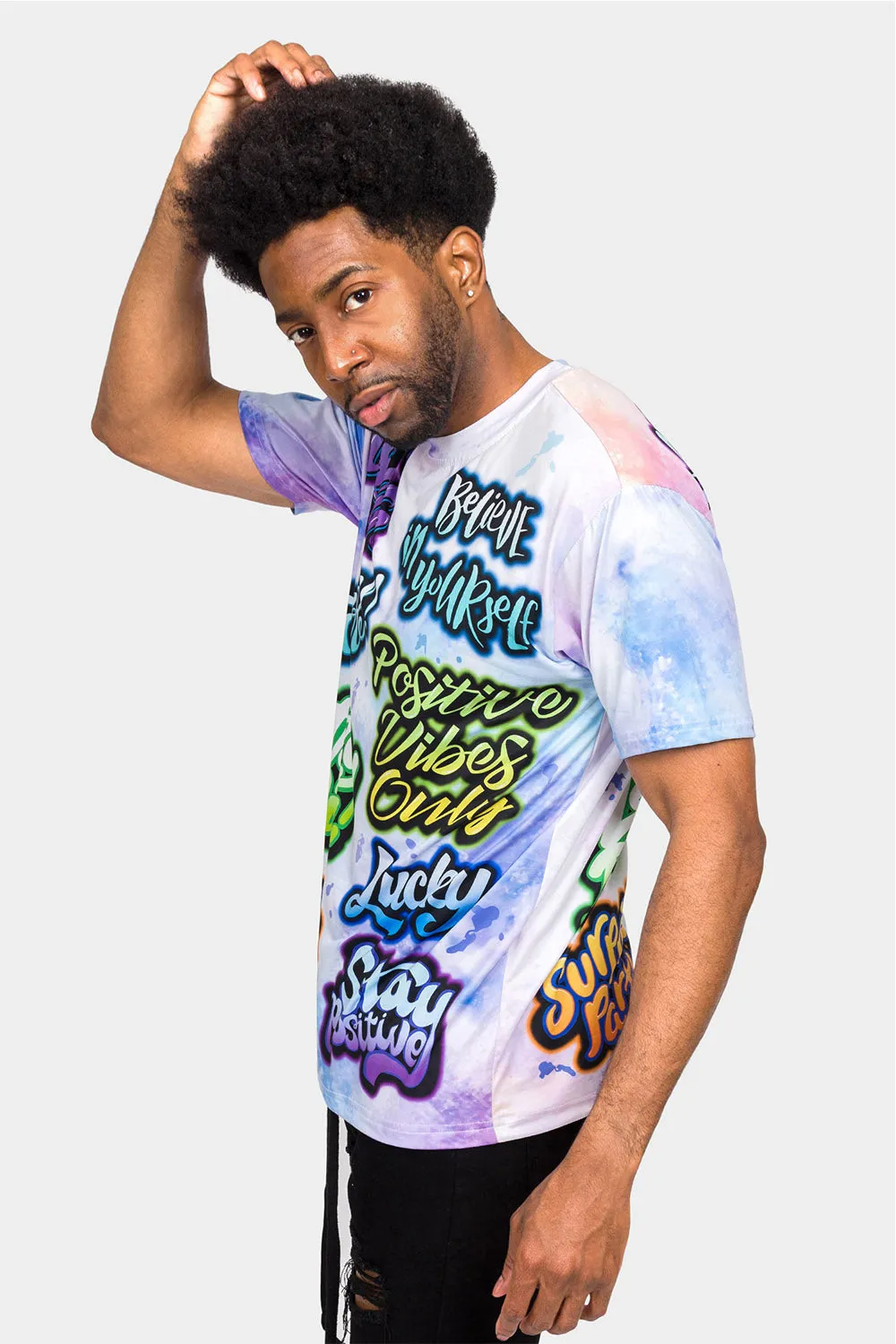 Airbrushed Graffiti T-Shirt sold by G-Style USA product image thumbnail 2