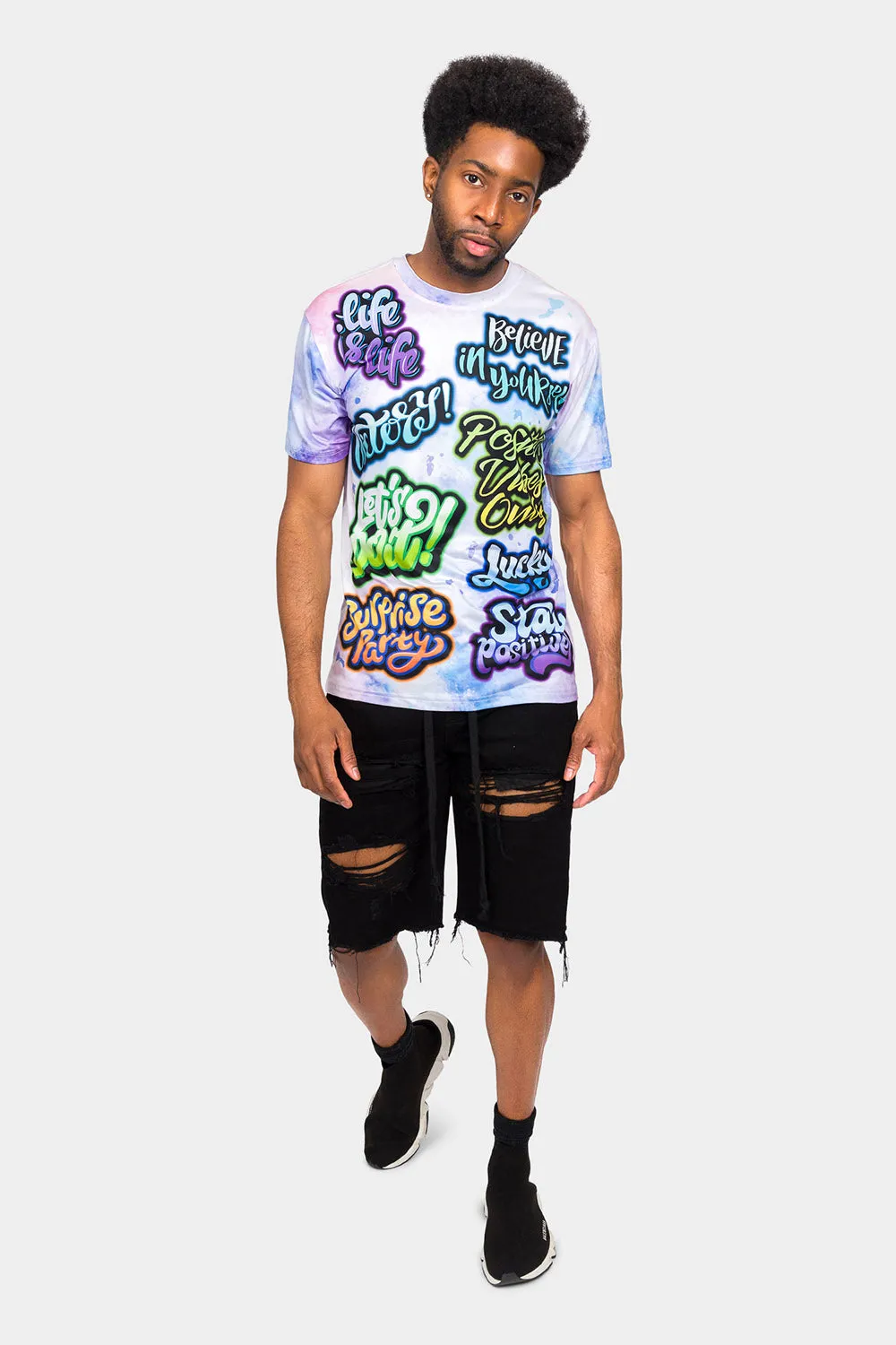 Airbrushed Graffiti T-Shirt sold by G-Style USA product image thumbnail 5