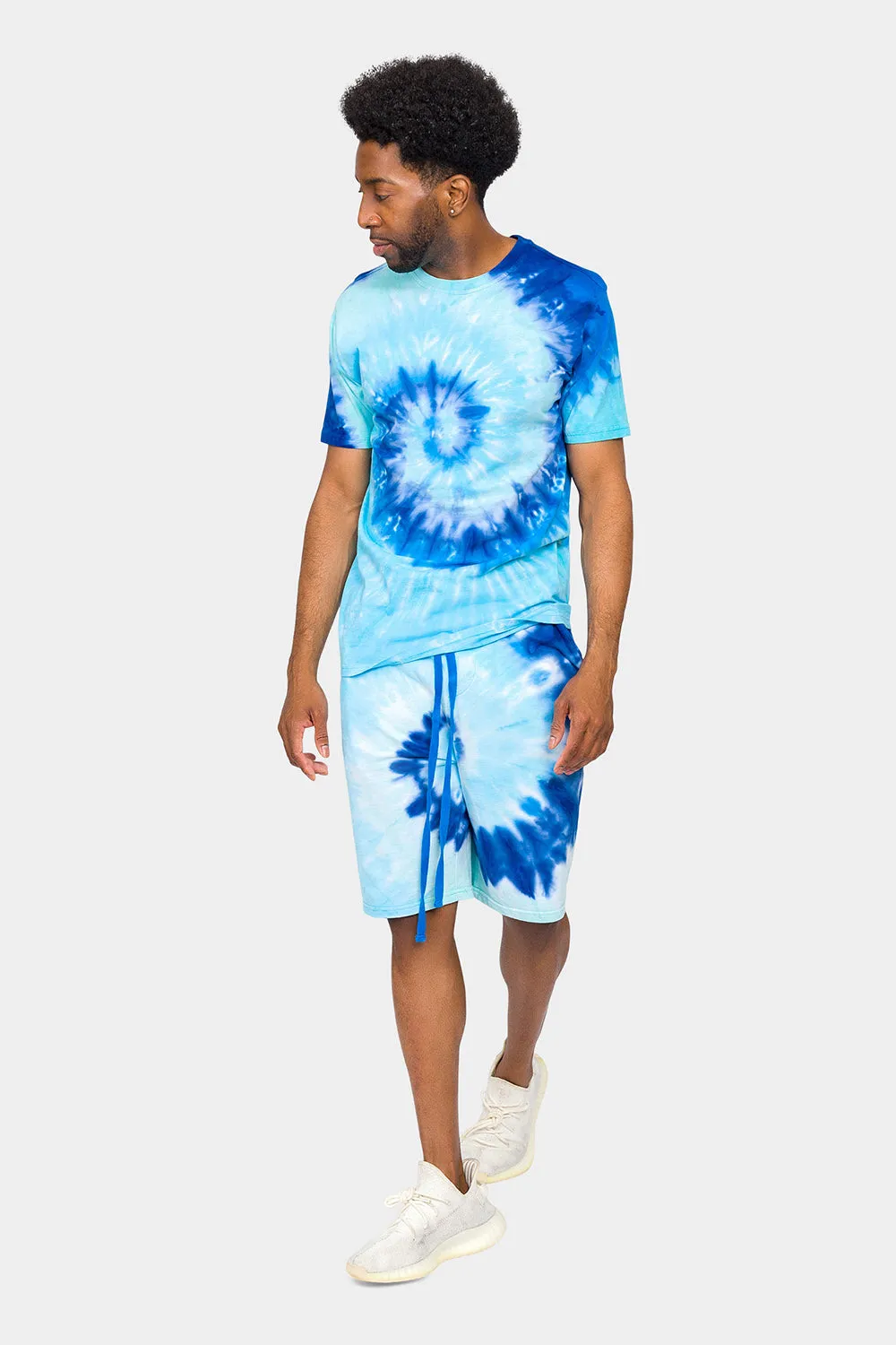 Pastel Contrast Swirl Tie Dye Cotton Shirt sold by G-Style USA product image thumbnail 5