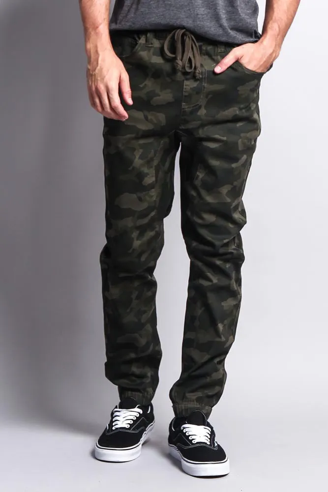 Men's Jogger Twill Pants (Olive Camo) sold by G-Style USA