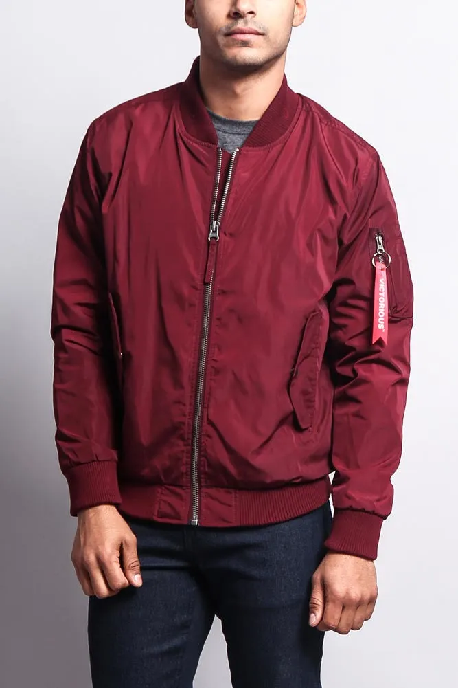 Men's Lightweight Bomber Flight Jacket sold by G-Style USA product image thumbnail 2