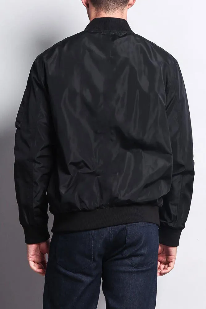 Men's Lightweight Bomber Flight Jacket sold by G-Style USA product image thumbnail 4