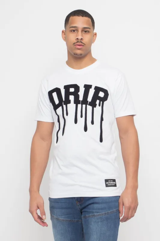 Chenille Patch Drip T-Shirt sold by G-Style USA