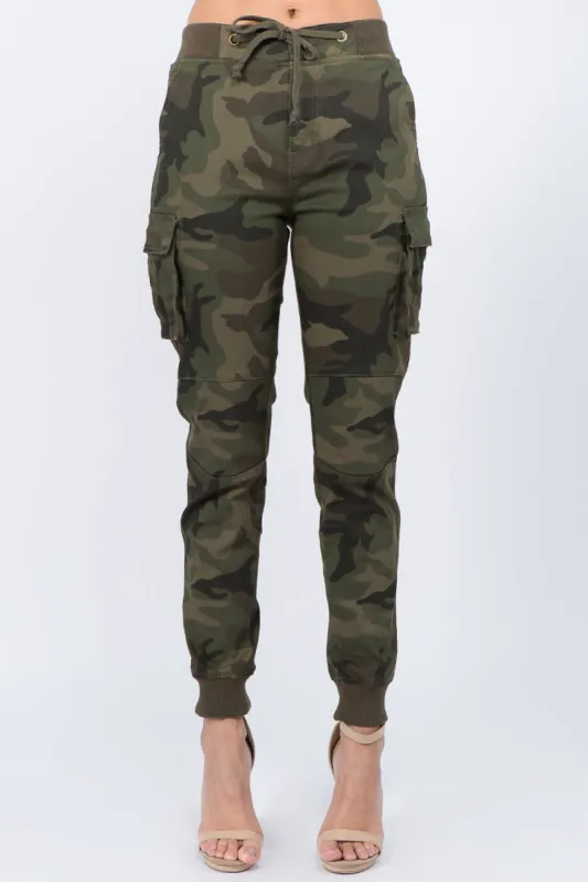 Women's Essential Colored Cargo Joggers sold by G-Style USA