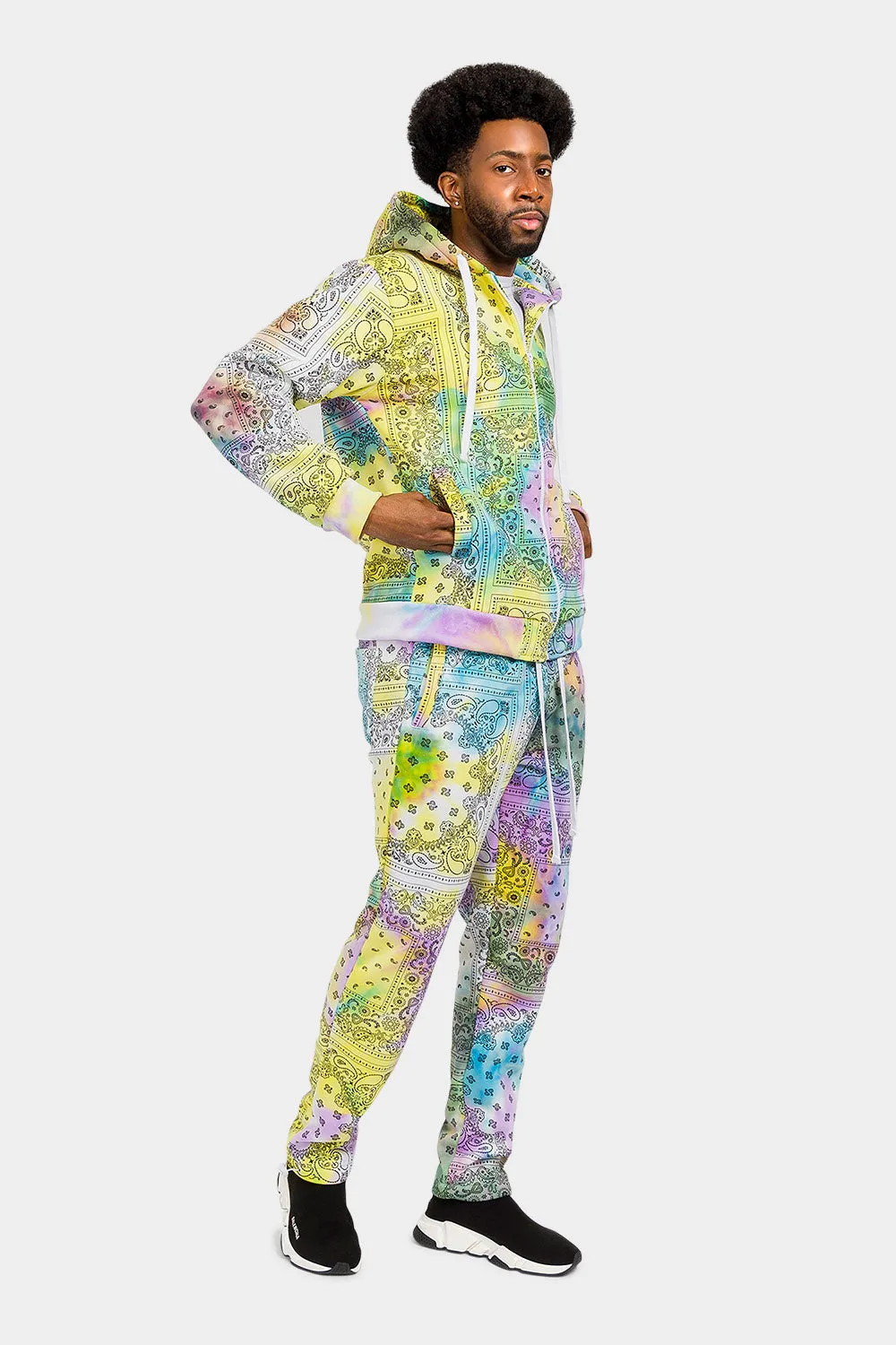 Bandana Paisley Tie Dye Track Suit sold by G-Style USA product image thumbnail 4