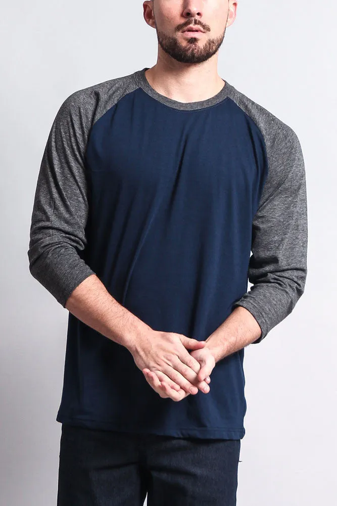 Men's Baseball T-Shirt (Navy/Charcoal) sold by G-Style USA product image thumbnail 5