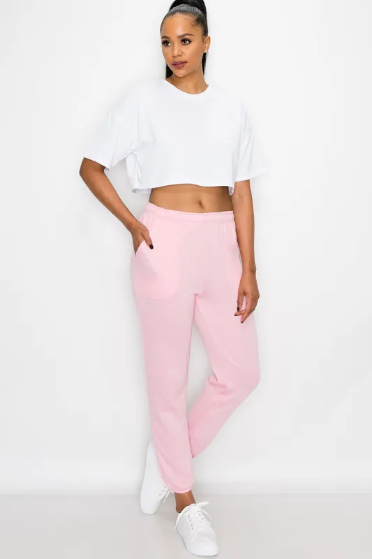 Essential Solid Lightweight Fleece Sweatpants sold by G-Style USA