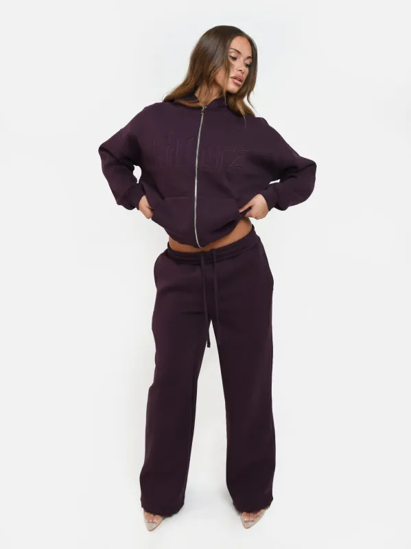 GRAPE APPLIQUÉ ZIP UP HOODIE sold by To Kill