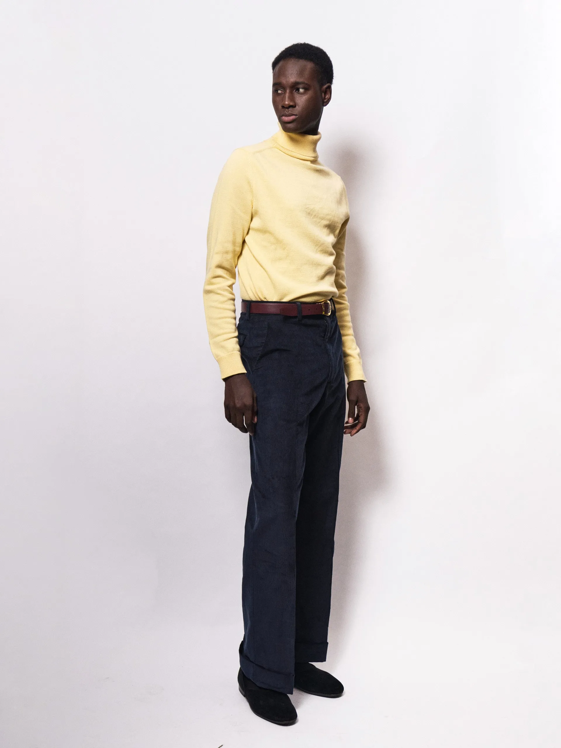 Trousers - Navy Corduroy sold by Maximilian Mogg