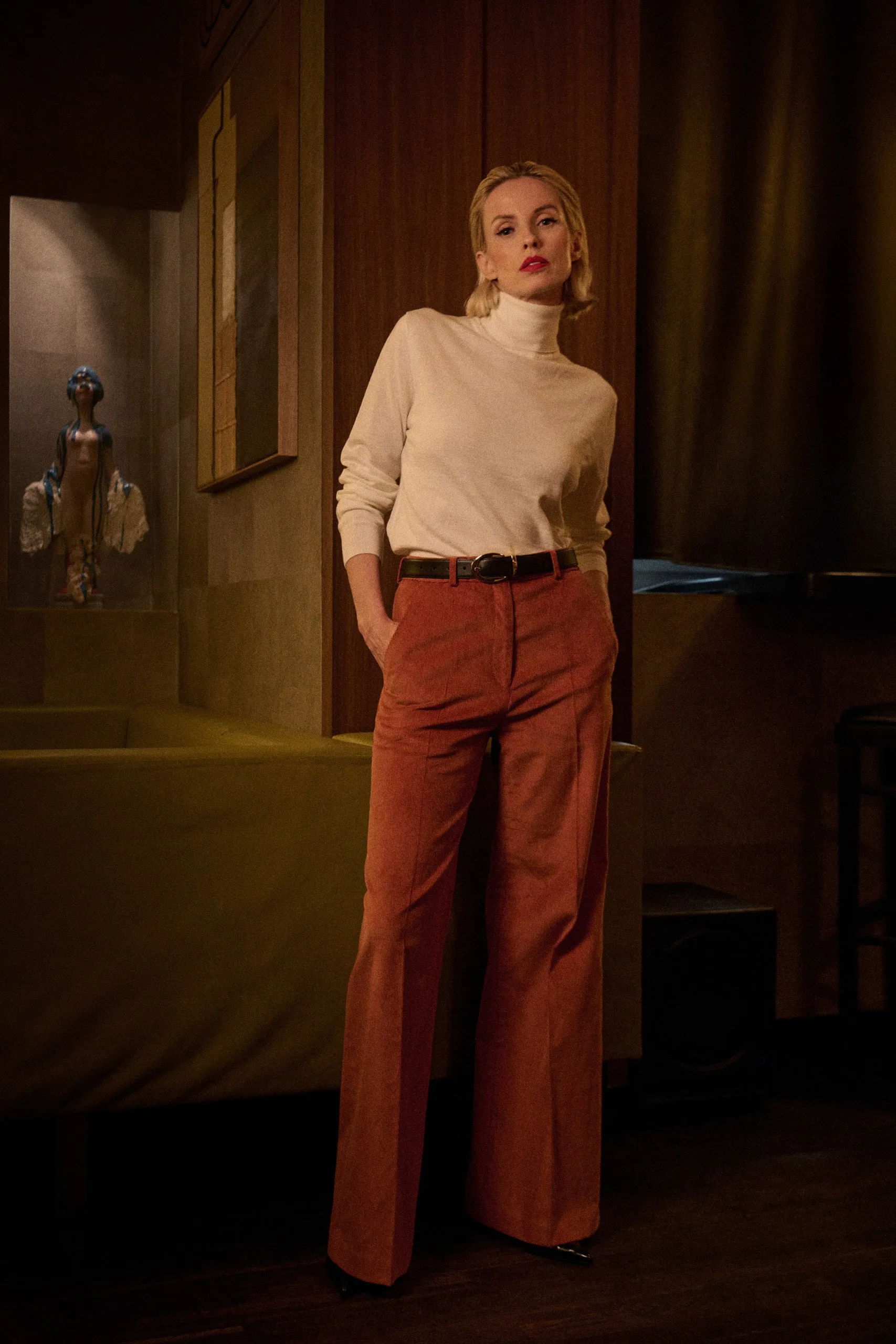 Trousers - Brick orange corduroy sold by Maximilian Mogg product image thumbnail 2
