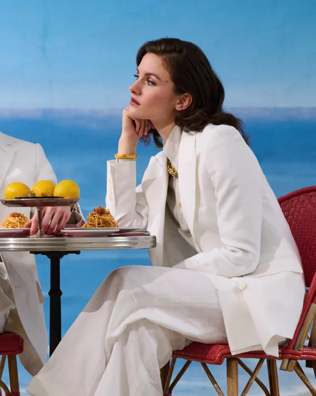 Suit - White Linen sold by Maximilian Mogg