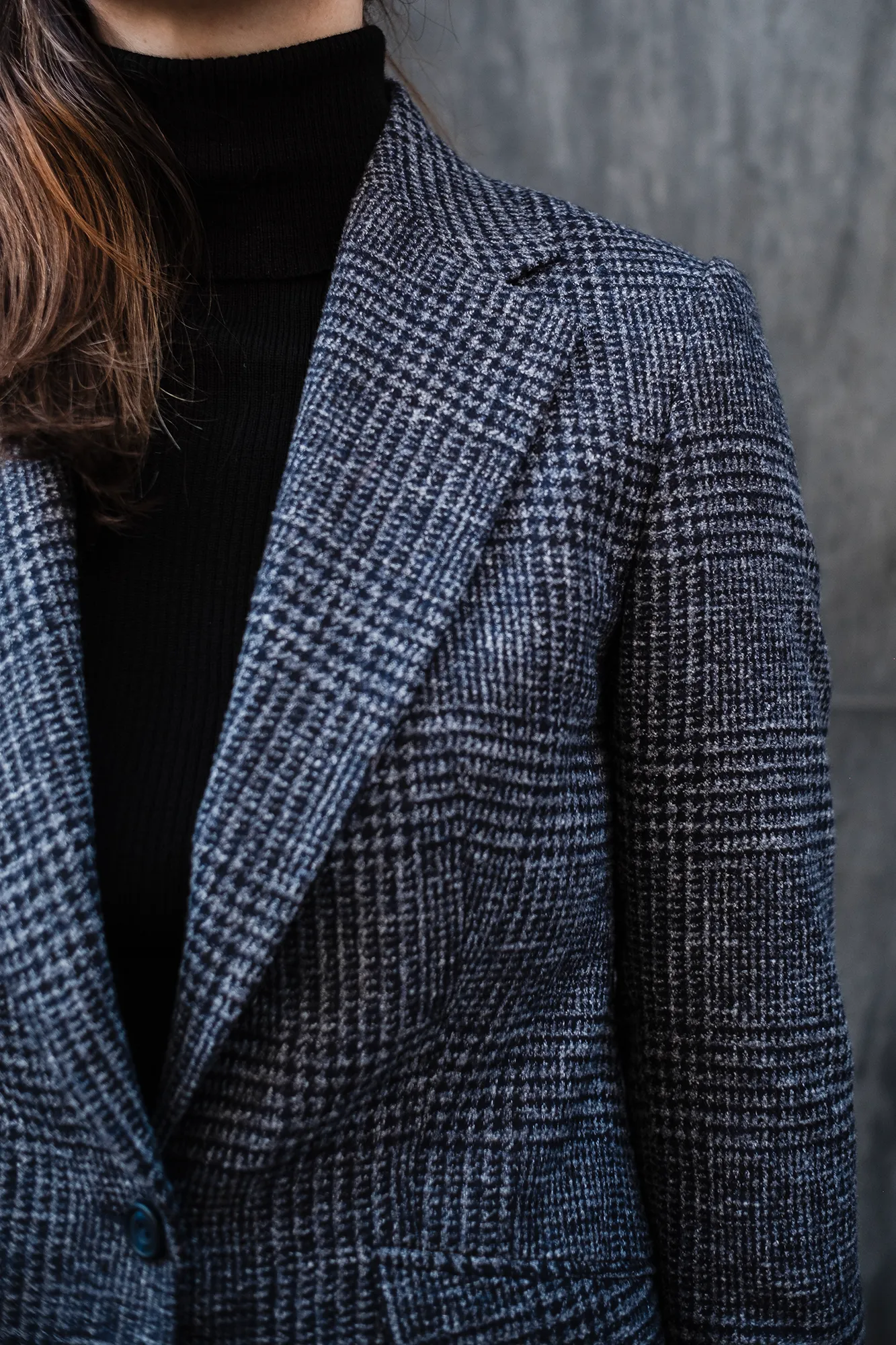 Jacket - Blue Wool-Linen-Cotton-Alpaca Blend by Ferla sold by Maximilian Mogg product image thumbnail 3