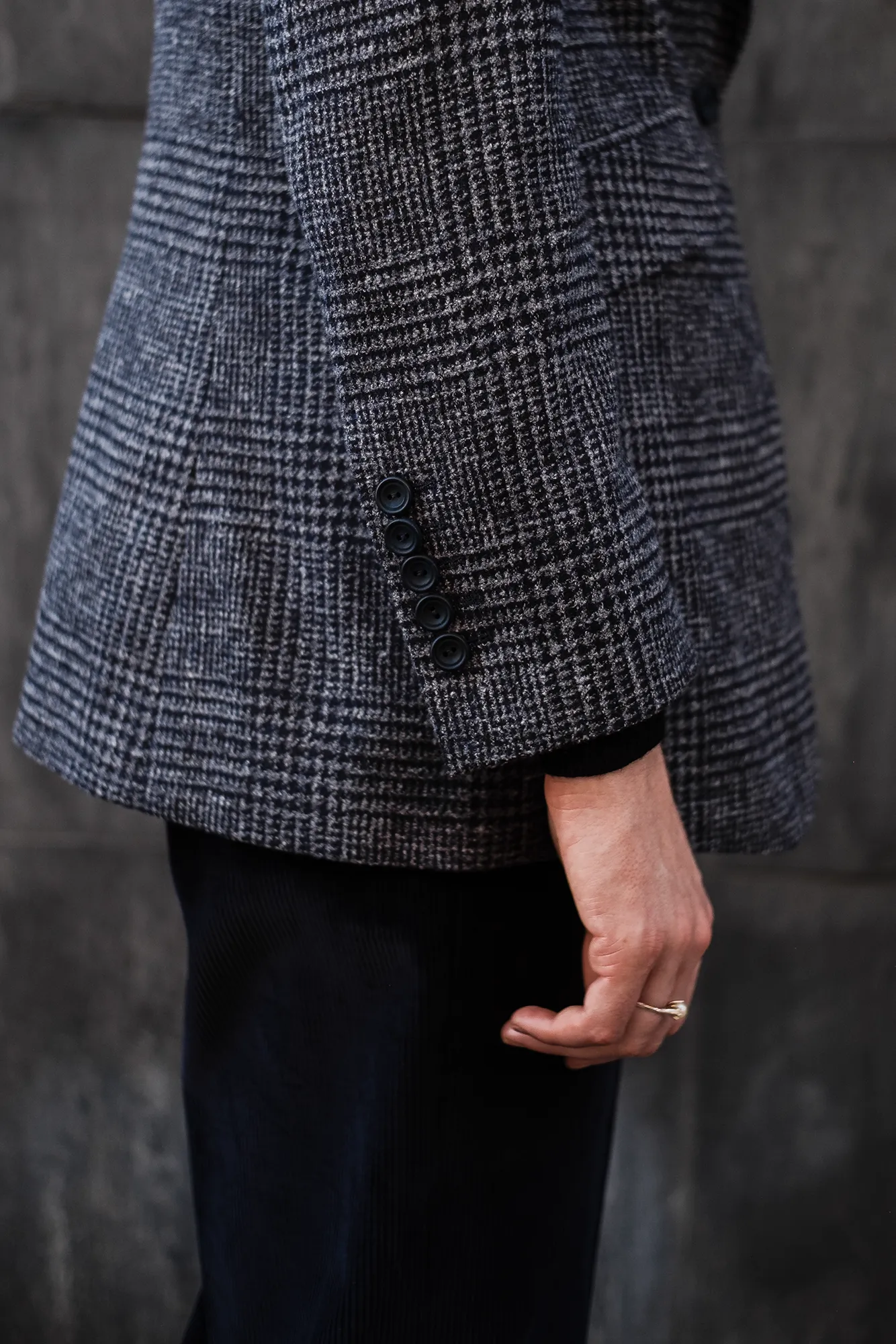 Jacket - Blue Wool-Linen-Cotton-Alpaca Blend by Ferla sold by Maximilian Mogg product image thumbnail 2