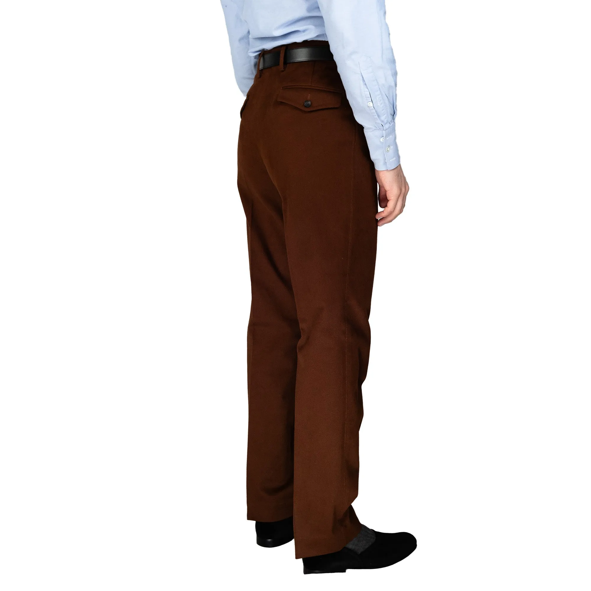 Chino - Reddish brown cotton twill sold by Maximilian Mogg product image thumbnail 4