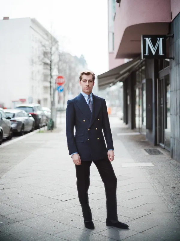 Trousers - Black linen sold by Maximilian Mogg