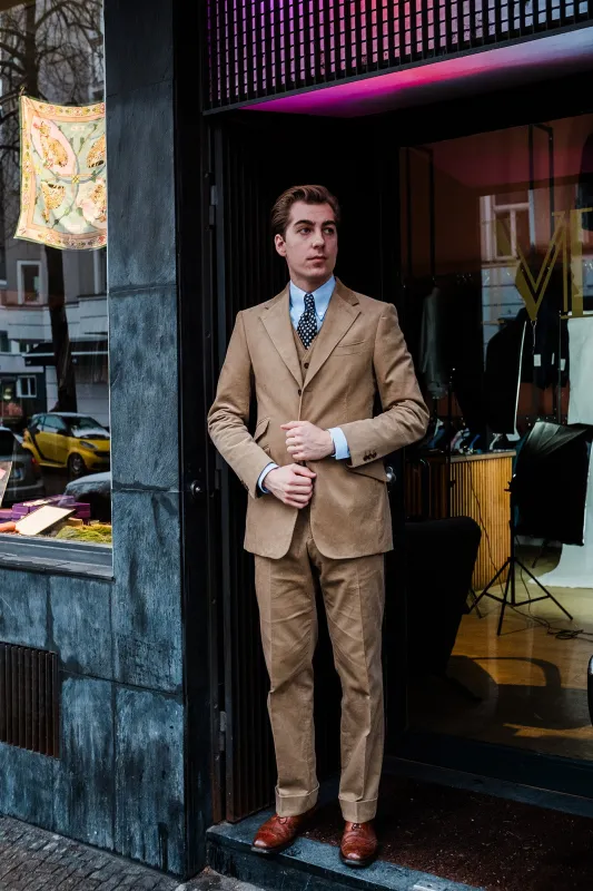 Suit - Beige Corduroy sold by Maximilian Mogg