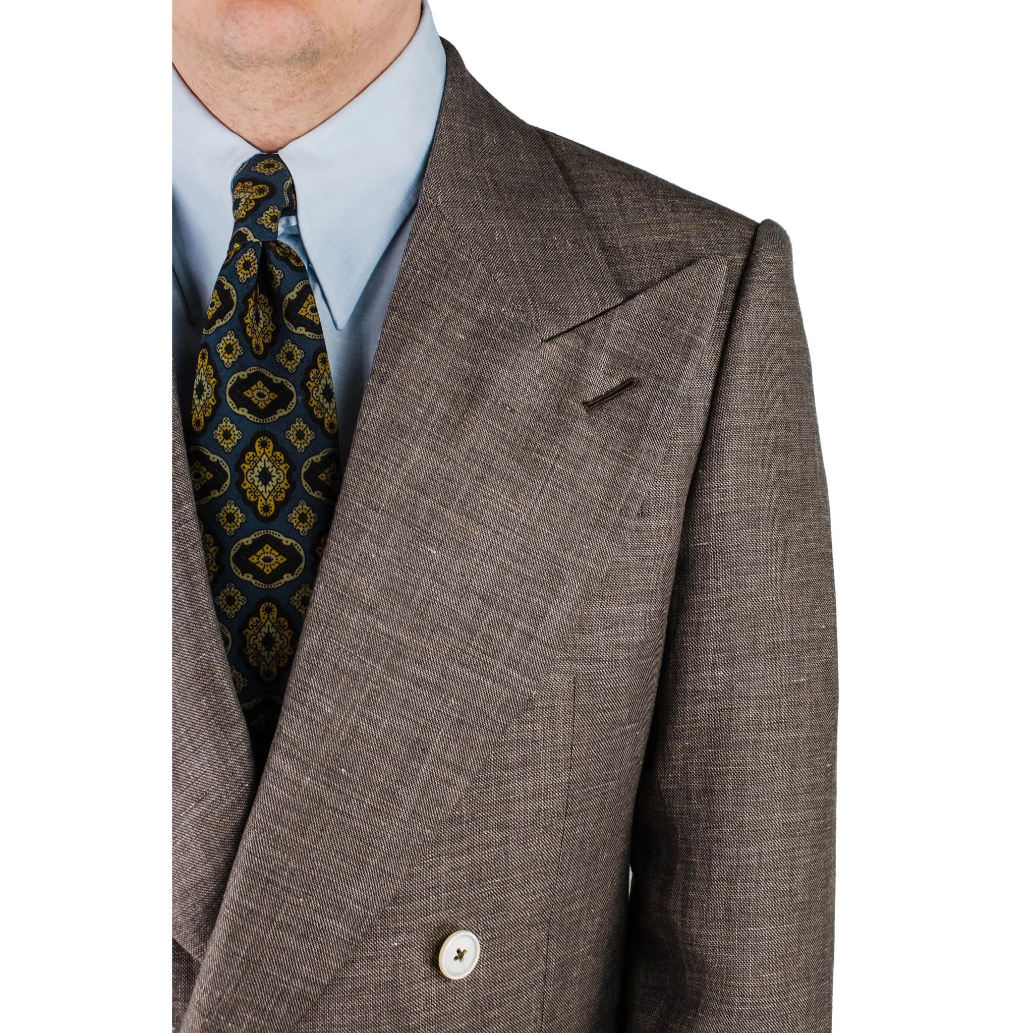 Suit - Brown wool-linen-blend sold by Maximilian Mogg product image thumbnail 3