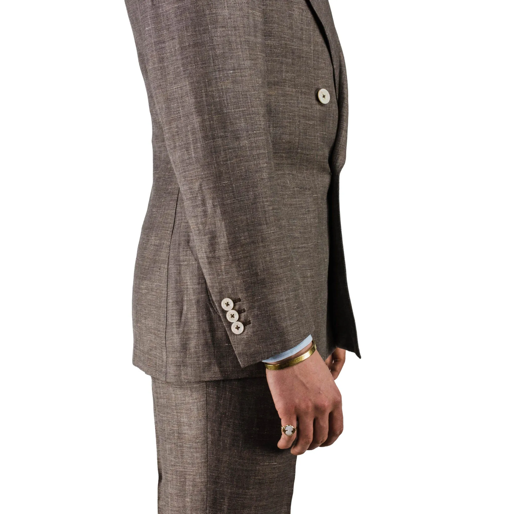 Suit - Brown wool-linen-blend sold by Maximilian Mogg product image thumbnail 4