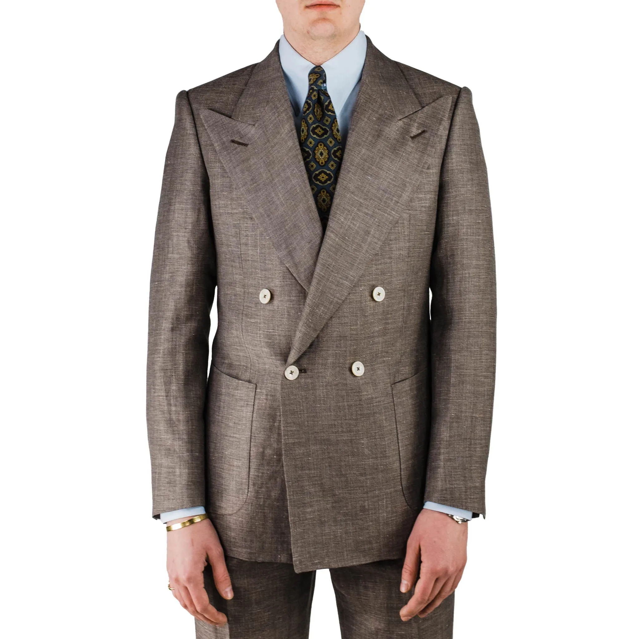 Suit - Brown wool-linen-blend sold by Maximilian Mogg product image thumbnail 2