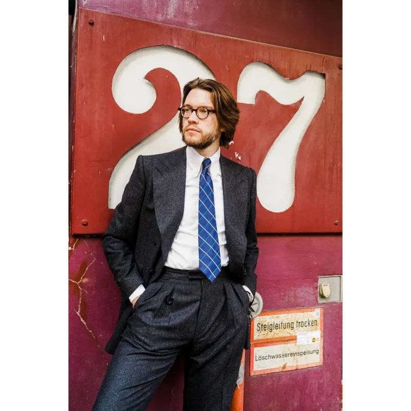 Suit - Charcoal flannel sold by Maximilian Mogg